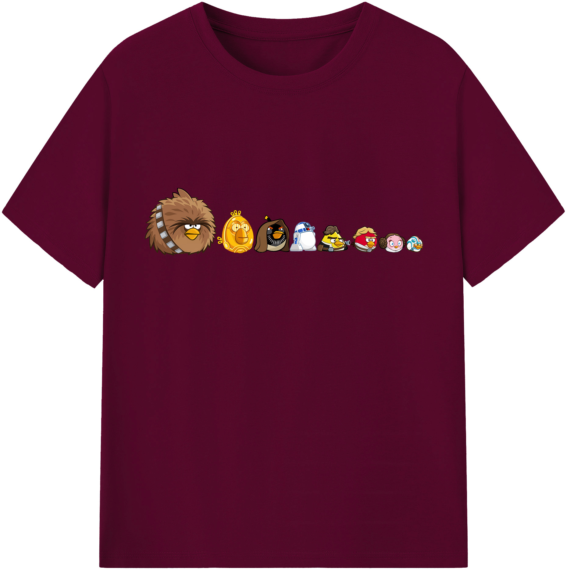 （画像用） Angry Birds アングリーバード レディースカジュアルプリントTシャツ（綿100％）